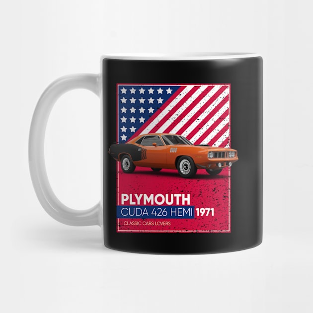 Classic Car Plymouth Cuda 426 Hemi 1971 by cecatto1994